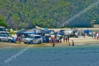 Day trippers 
Morton Island 
Queensland