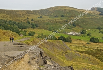 Road Collapse on Mam Tor 
Castleton
Derbyshire Dales
