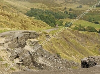 Road Collapse on Mam Tor 
Castleton
Derbyshire Dales